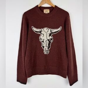Lucky Brand Woolens Cow Skull Sweater